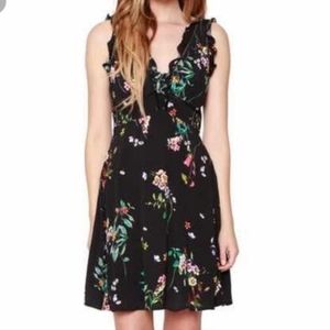 Willow & Clay Black Floral Mini Dress